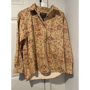 Vintage Woolwich Women's Button Up Southwestern‎ Navajo Aztec Shirt Sz M